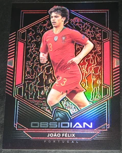 2019-20 Obsidian Joao Felix Electric Etch Red # 13/22 Base #3 Portugal - Picture 1 of 2