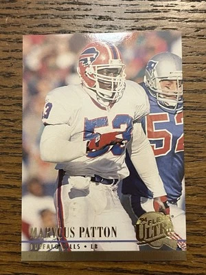 Marvcus Patton, 1994 Ultra, #28, Buffalo Bills, - Image 1 of 2