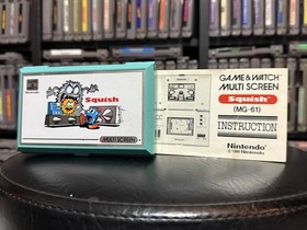Nintendo Game & Watch Squish MG-61 Great Condition with Manual & New Batteries