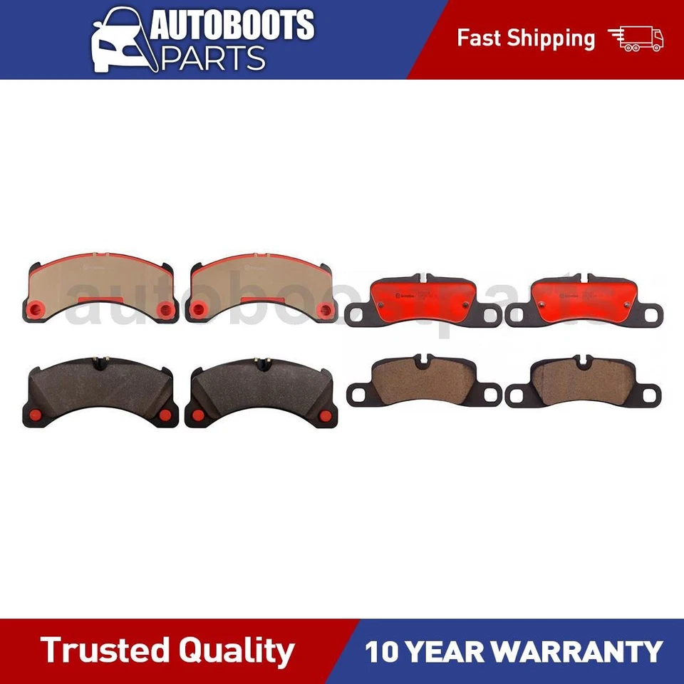 Juego de pastillas de freno de disco delanteras traseras para Porsche Cayenne 2011-2013 Foto 1 de 4