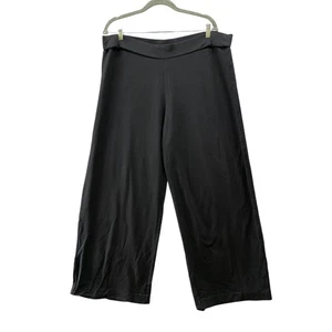 J. Jill Lounge Pants Womens LP Black Wide Leg Pull On Sweatpant Modal Blend - Picture 1 of 10