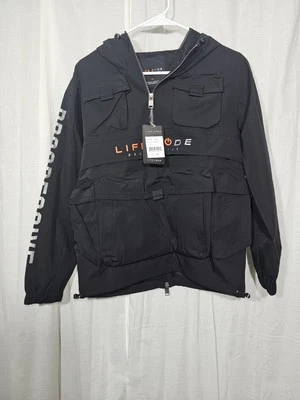Chaqueta cortavientos Life Code Progressive Cargo bolsillo sudadera con capucha talla juvenil 14 Foto 1 de 4