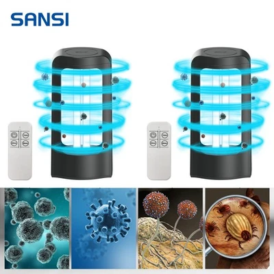 2Pack Upgraded UV Sanitizer Light 42W Remote Control Timer Safe Ozone Free SANSI - Image 1 of 4