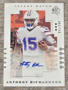 2022 Goodwin Champions Future Watch #00T-RI Anthony Richardson (RC) Auto 031/299 - Picture 1 of 2