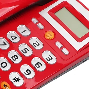 Big Button Corded Phone HD Hands Free Calling LCD Brightness Adjustment Singl CB - Afbeelding 1 van 23