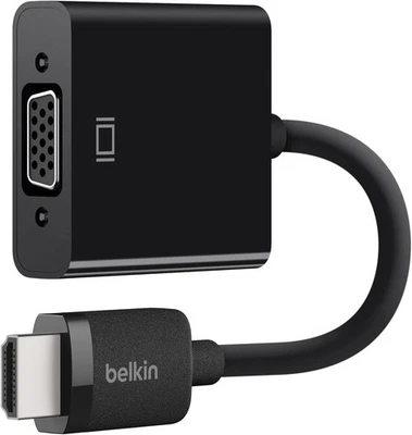 Belkin Adattatore HDMI/VGA con Micro USB per Alimentazione - Nero HDMI a VGA - Immagine 1 di 4