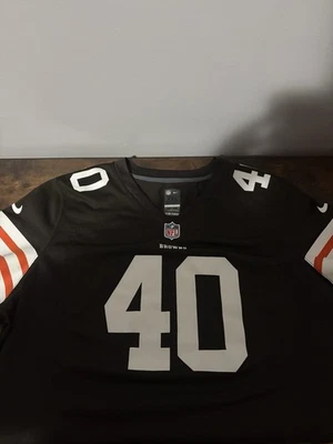 Camiseta Reebok Cleveland Browns Peyton Hillis #40 masculina em campo tamanho: XXL - Imagem 1 de 4