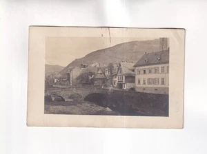 F5550) Ansichtskarte, HEIDESHEIM Rheinhessen 1914 FOTOKARTE Brücke Haus SELTEN - Bild 1 von 2