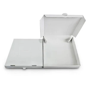 14" Premium White Corrugated Pizza Boxes Take Out Containers, DIY Decoration ... - Picture 1 of 9