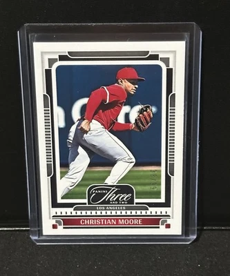 2025 Panini Three and Two Baseball CHRISTIAN MOORE #/99 LA Angels (56) - Image 1 of 3