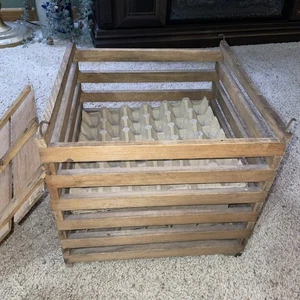 Antike Eierkiste/Träger aus Holz - Bild 1 von 6