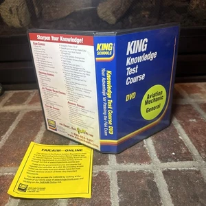 King Schools Aviation Mechanic General 3 DVD Knowledge FAA Knowledge Test Course - Foto 1 di 9
