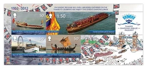MAN 2012 Diamond Jubilee Elisabetta II BF MNH** (BF90) - Picture 1 of 2