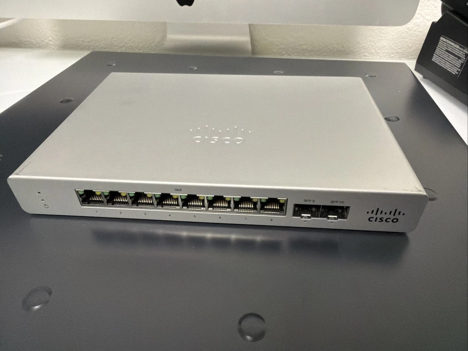 Cisco Meraki MS120-8 Cloud Managed Switch - MS120-8-HW UNCLAIMED( NO ADAPTER) - Image 1 of 1