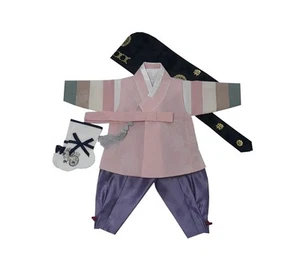 100 Day Birth Korea Baby Boy Hanbok Traditional Dress Outfits Celebration Par... - Picture 1 of 2