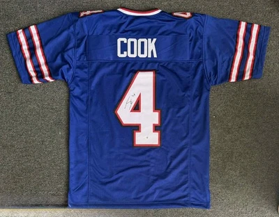 JAMES COOK AUTOGRAPHED SIGNED CUSTOM BUFFALO BILLS JERSEY JSA WITNESS  - Image 1 of 2