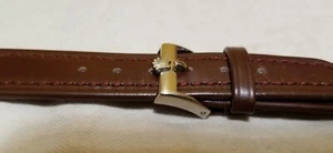Vintage Genuine Rolex Leather Strap 19mm with Buckle - Picture 1 of 6