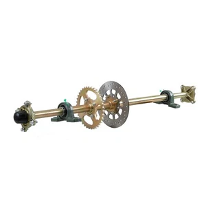 1Set 44" Hinterachse Kit Bremssattel Kettenrad Radnabe zum Selbermachen Go Kart ATV Quad - Bild 1 von 7