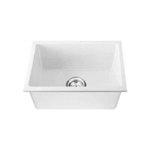 Kitchen Sink 55x45cm Granite Basin Single Bowl White - Picture 1 of 6