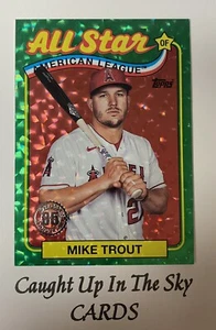 2024 Topps Series 2 Mike Trout Green Foil 89 All Stars #46/99 SSP Angels - Picture 1 of 2