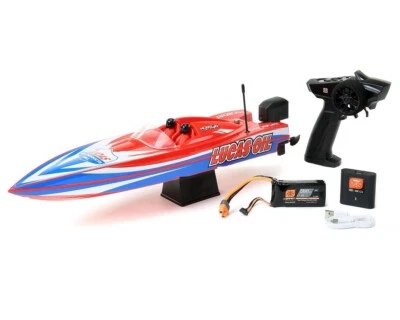 Pro Boat 17" Power Boat Racer Deep-V RTR Brushless Boat Lucas Oil w/2.4GHz Radio - Image 1 of 4