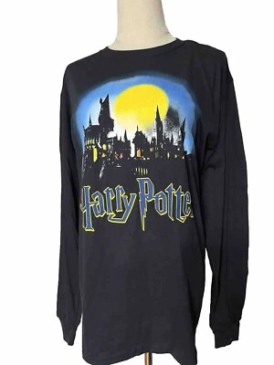Harry Potter long Sleeve Shirt Long Sleeve Size MM Top 100% Cotton Hogwarts - Image 1 of 4