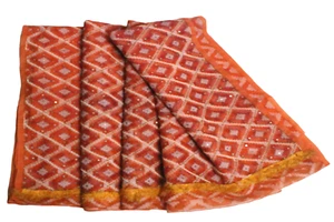 Silk Attire Indian Traditional Dress Women Wrap Printed Sewing Saree Vintage 5Y - Picture 1 of 8