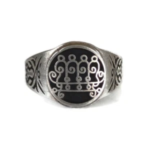 #9 Anillo Rey Paimon del Rey Salomón 72 Demonios Goetia + Colgante Opcional - Imagen 1 de 10