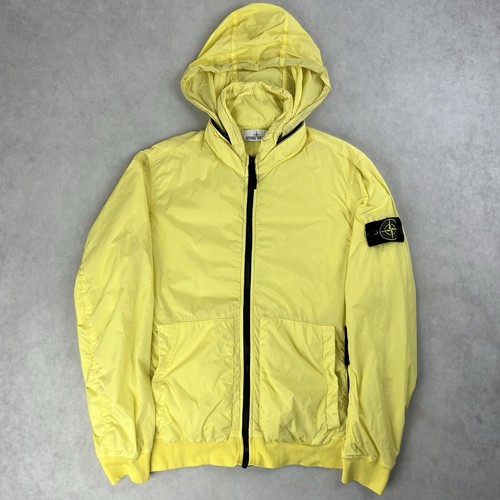 Stone Island Crinkle Reps NY Giacca Cappotto Piccolo Giallo 3472
