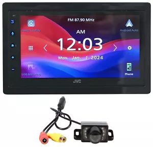 JVC KW-M595BT 6.8" Car Monitor Android/Carplay Bluetooth Receiver+Camera - Picture 1 of 12
