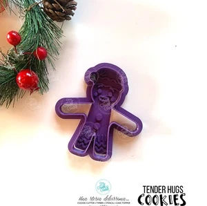 Tender Hugs Abbracci Natale Formine Biscotti Cookie Cutter Zenzerino - Picture 1 of 1