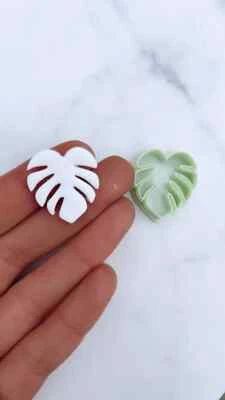 Monstera Leaf Polymer Clay Cutter | Cookie cutters | Earrings Fondant - Image 1 of 4