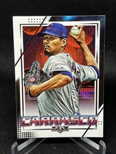 Carlos Carrasco 2020 Topps Fire #82 Cleveland Indians card