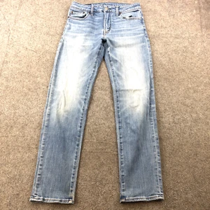 American Eagle Jeans Men 29x32 Slim Straight Light Wash Flex Stretch Denim - Picture 1 of 11