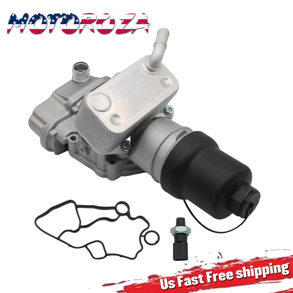 Carcasa de filtro enfriador de aceite para Audi 07-14 TT 05-08 A4 Quattro 04-07 Golf 04-13 A3 Foto 1 de 4