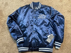 Starter Satin Button Up Varsity Men's Size Large Jacket - Picture 1 of 4