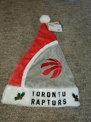 Sombrero TORONTO RAPTORS Santa Medias Gorra Navidad Vacaciones Peluche Logotipos Bordados Foto 1 de 4