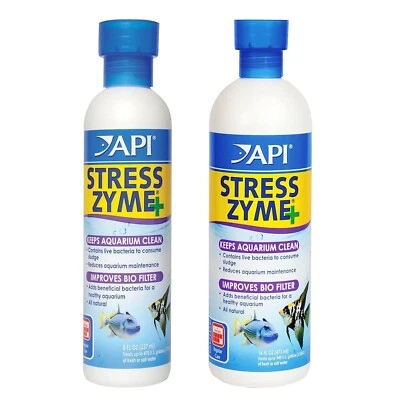 API Stress Zyme Freshwater & Saltwater Aquarium Cleaning Solution Bottle