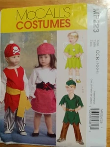 Toddlers Pirate Costume McCalls MP223 Uncut Factory Folded SZ 1-4 - Picture 1 of 4