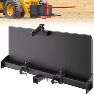 5/16" 2" Receiver Hitch Quick-Attach w/Adjustable Width Plate for Load Tractor - Picture 1 of 8