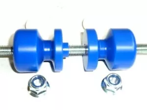 SUZUKI DRZ 400 SUPERMOTO CRASH PROTECTION REAR AXLE SLIDERS PADDOCK PUCKS KNOBS - Bild 1 von 10