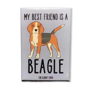 Beagle Dog Magnet Best Friend Cartoon Pet Art Gifts and Home Decor - Picture 1 of 12