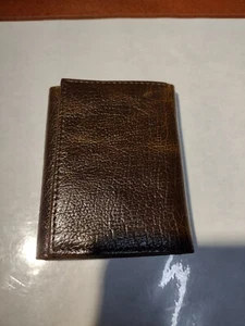 LEATHER TRI FOLD WALLET - Picture 1 of 5
