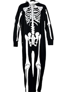 Tipsy Elves Skeleton Costume One Piece Extra Large XS Zip Up Heavy Warm NWT - Picture 1 of 7