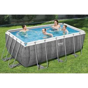 Bestway Power Steel Rechteckig Swimmingpool-Set 412x201x122 cm - Bild 1 von 11
