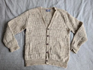 Maglione Pendleton Vintage Adulto Grande Marrone Cardigal Lana Cesto Maglia Made in USA - Foto 1 di 11