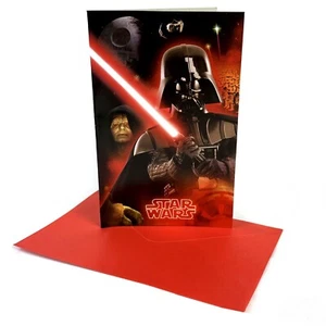 Set of 6 Star Wars Children's Party Invitations Invites With Envelopes - Picture 1 of 5