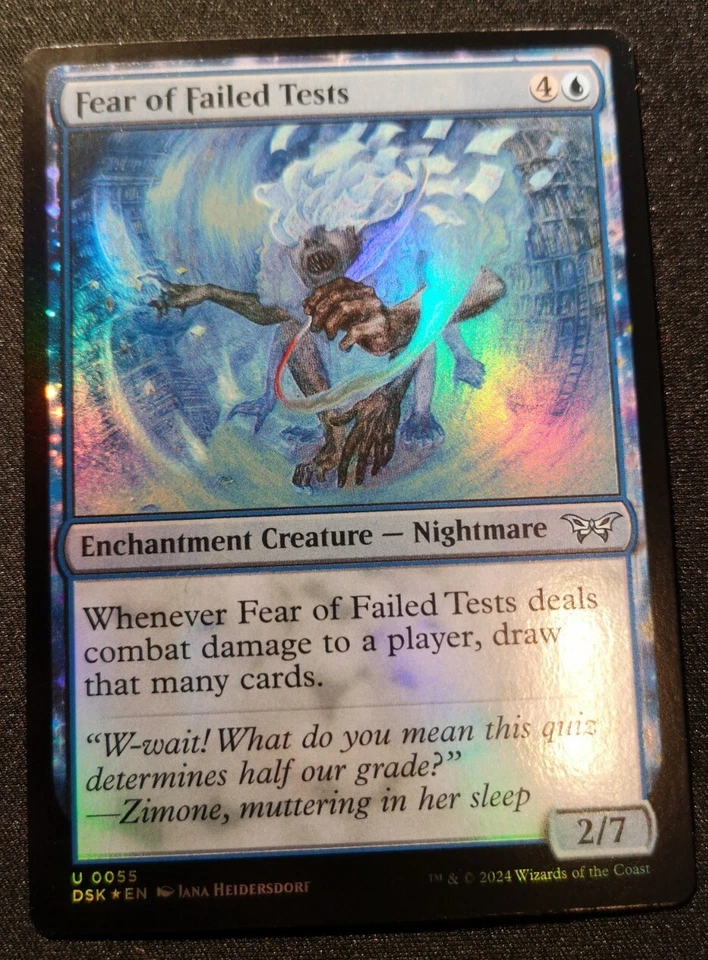 Fear Of Failed Tests - Foil - DSK - MTG - EN - NM - 0055 - Image 1 of 1