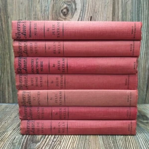 *7* CHERRY AMES Nurse Books Lot VTG Red Hardcover Cruise Island Chief 1944-1964 - Picture 1 of 6
