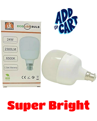 LED Bulb Light T-Bulb Lamp 24W B22 6500K - Image 1 of 4